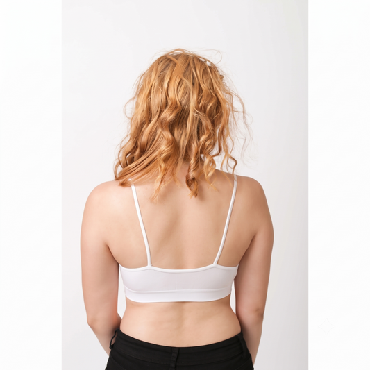 Free Size Non-Padded Scilla Sports Bra - White