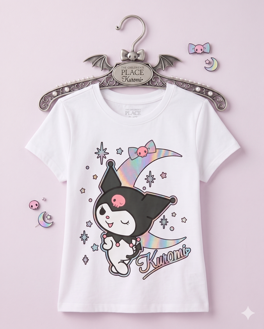Kuromi Graphic T-Shirt White