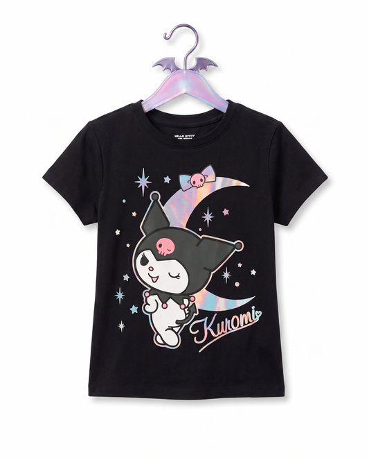 Kuromi Graphic T-Shirt Black