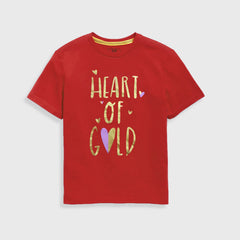 Girls Heart of Gold Tee
