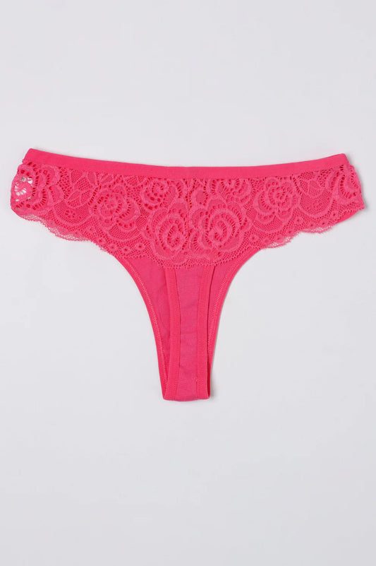 Pink Super Soft Cotton Stretch Printed Bikini Thongs Briefs