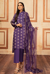 Nishat Linen 3 Piece Printed Suit - 42201302-R