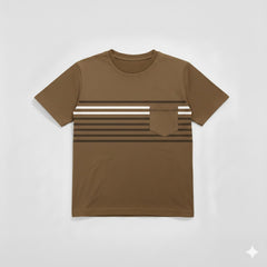 Brown Stripped Tee