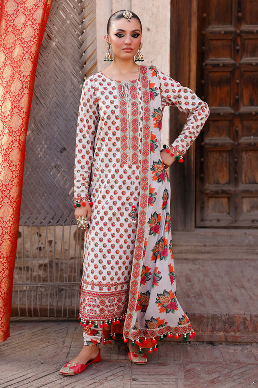 3-PC Unstitched Printed Lawn Collection CH6-06