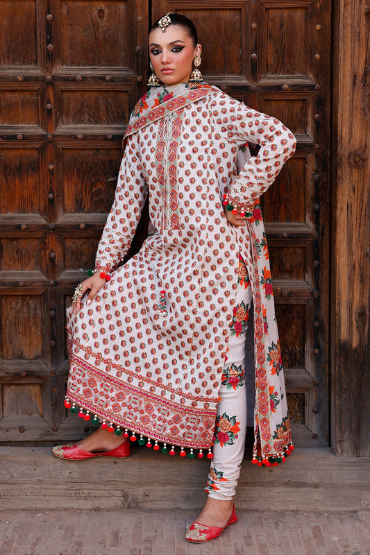 3-PC Unstitched Printed Lawn Collection CH6-06