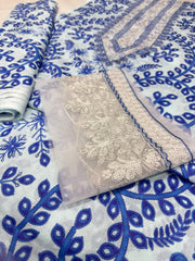 Maria B - 3 Piece Unstitched Printed Lawn Suit | MPT-2504-B