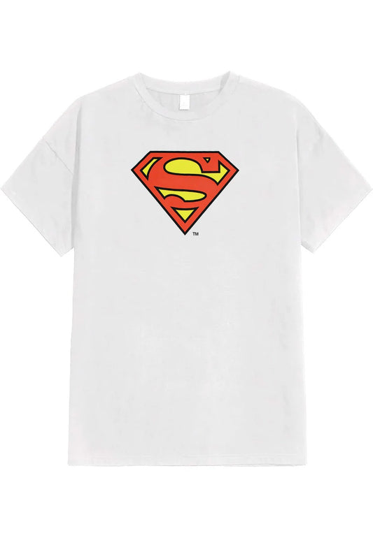 Kids' Superman "Shield of Hope" White Graphic Tee