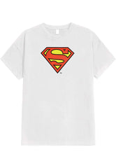 Kids' Superman "Shield of Hope" White Graphic Tee