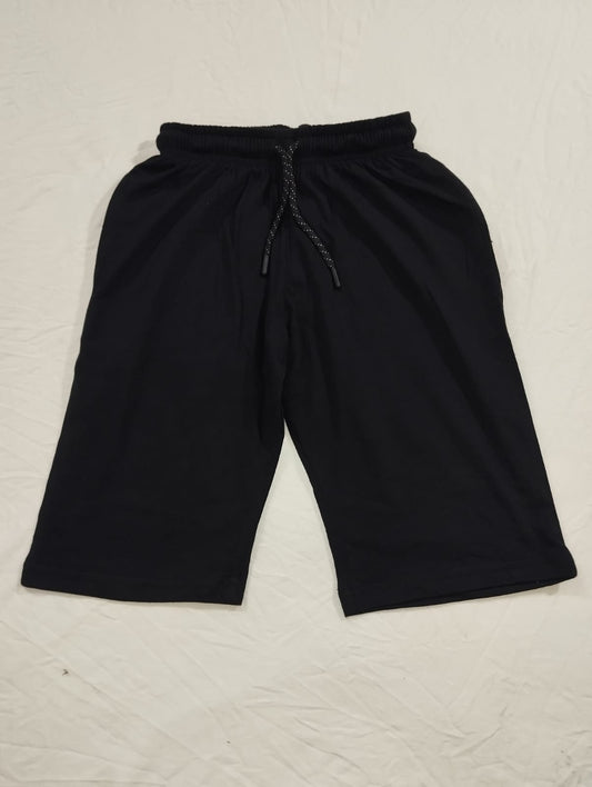 Boys' Everyday Black Comfort Shorts with Adjustable Drawstring