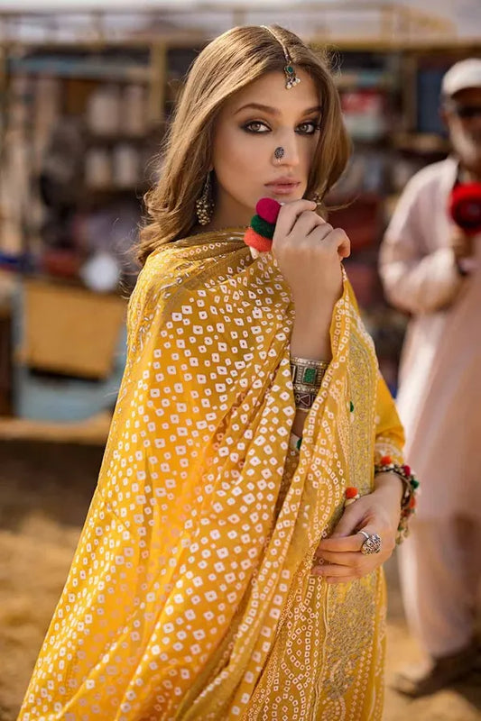 03 pcs Printed Lawn Suit Chunri Collection by Ideas CL-42007