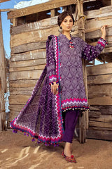 03 pcs Printed Lawn Suit Chunri Collection by Ideas CL-42033A