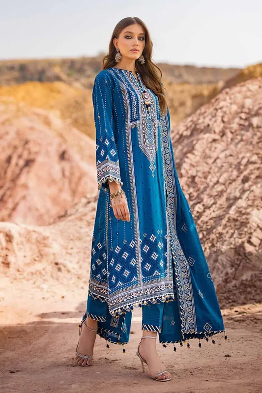 03 pcs Printed Lawn Suit Chunri Collection by Ideas CL-42052