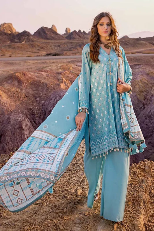 03 pcs Printed Lawn Suit Chunri Collection by Ideas CL-42215