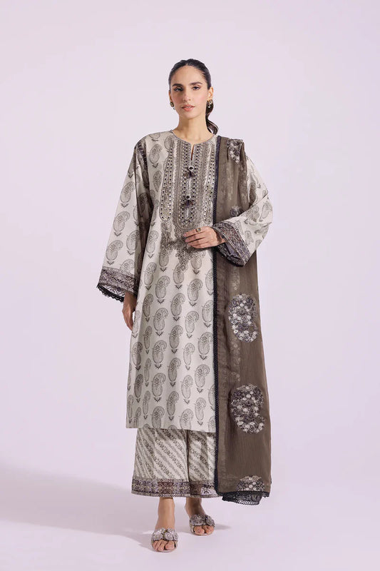 Ethnic | 03 pcs Embroidered Rozana Collection SS 24 | E0411/203/110