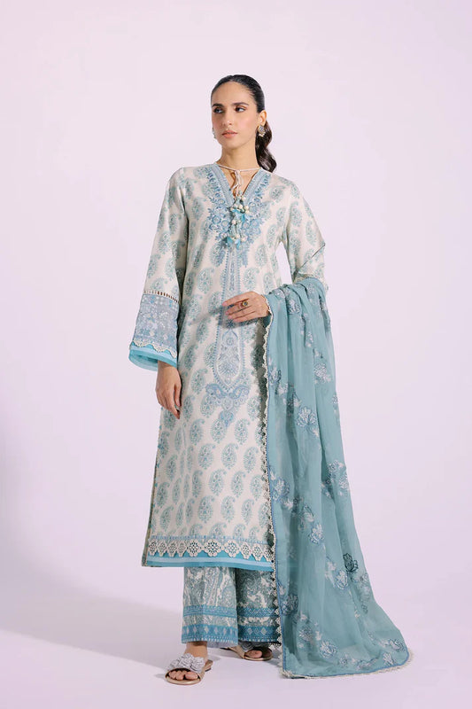 Ethnic | 03 pcs Embroidered Rozana Collection SS 24 | E0414/203/130