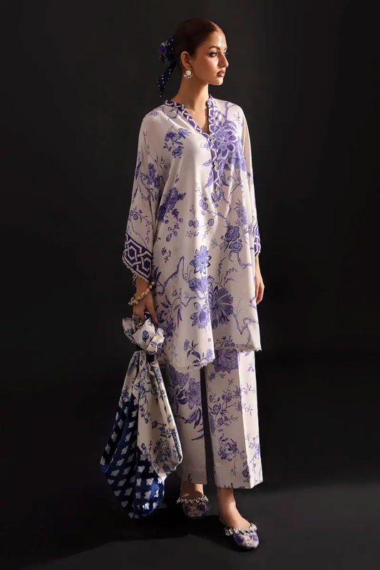 Sana Safinaz| 02 pcs Unstitched All over Printed Lawn (WP2408)