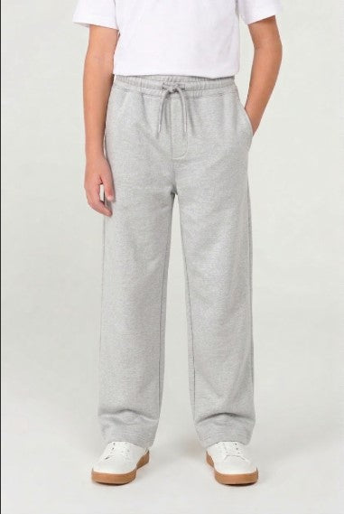 Boys Wide-Leg Baggy Knitwear | Relaxed Fit Everyday Trousers - Light Grey