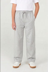 Boys Wide-Leg Baggy Knitwear | Relaxed Fit Everyday Trousers - Light Grey