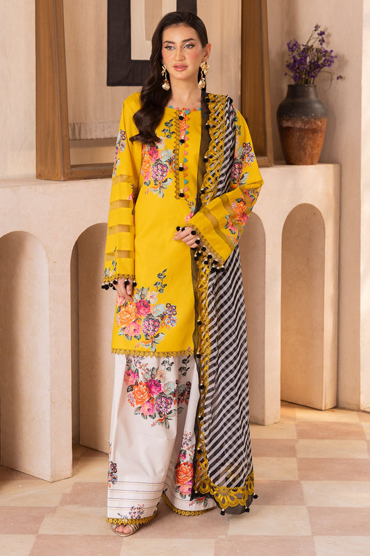 3-PC Unstitched Printed Lawn Collection CH6-12
