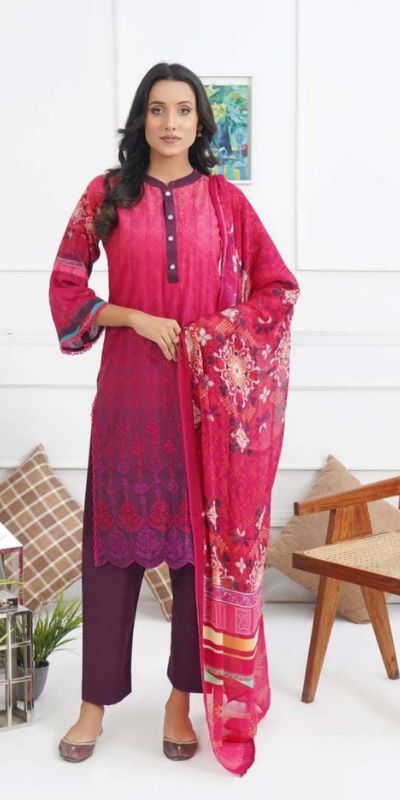 3Pcs Embroidered Lawn - Noor-e-Naaz -NN229