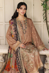3-PC Embroidered Staple Jacquard with Zari Staple Shawl CMW-03