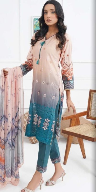 3Pcs Embroidered Lawn - Noor-e-Naaz -NN221