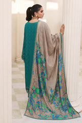 3-PC Embroidered Staple Jacquard with Zari Staple Shawl CMW-06
