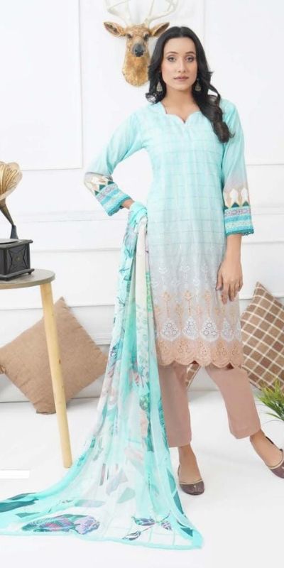 3Pcs Embroidered Lawn - Noor-e-Naaz -NN223