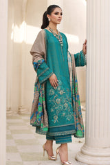 3-PC Embroidered Staple Jacquard with Zari Staple Shawl CMW-06