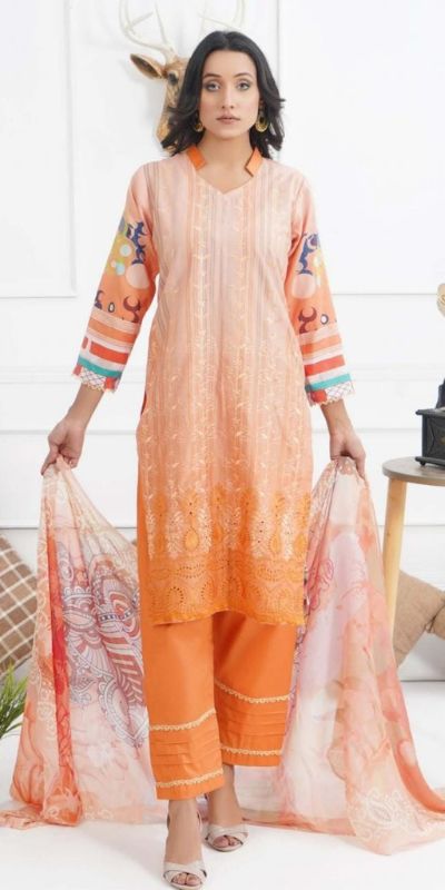 3Pcs Embroidered Lawn - Noor-e-Naaz -NN224