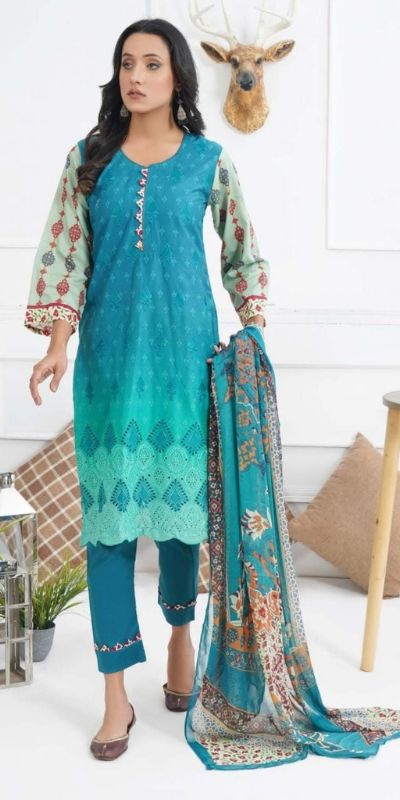 3Pcs Embroidered Lawn - Noor-e-Naaz -NN226