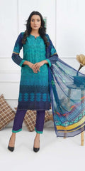 3Pcs Embroidered Lawn - Noor-e-Naaz -NN227
